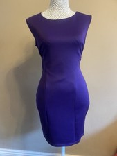 AX Paris Women’s Purple Sleeveless Bodycon Open Back Dress Size 12