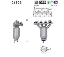 Katalysator für OPEL ASTRA G Stufenheck Caravan CC Coupe Cabriolet COMBO Tour