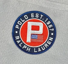 GORGEOUS POLO RALPH LAUREN PATRIOTIC EMBROIDERED IRON-ON PATCH...