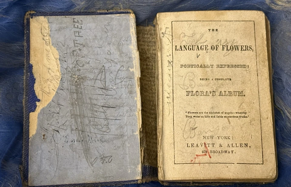 The Language of Flowers Poetically Expressed 1847 Antique Flower Language Book - Image 3 of 4