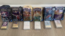 Lorcana sealed starter deck lot no booster packs - 6 decks from sets 2 to 4