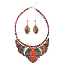 Festival Necklace Costume Jewellery Sets Fashion Jewelry Pendant Earrings
