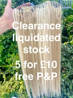 Hair Extensions Clip In 5 Pack For £10 Liquidated Stock Tressair, 24” 18/613