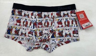 Shinesty The Strip Poker Print Ball Hammock Boxer Trunks Size Large NWT