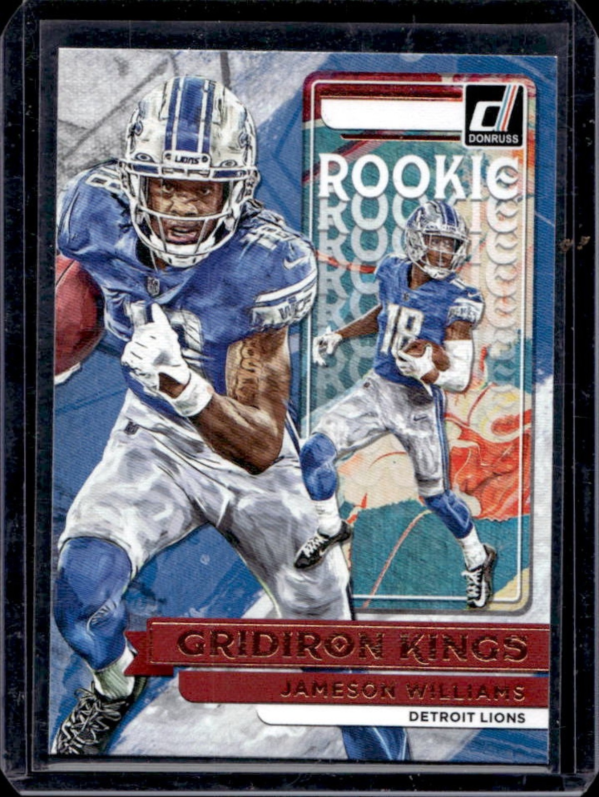 2022 Donruss Jameson Williams Rookie Gridiron Kings RC #RGK-7 Lions