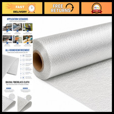 1708 Biaxial Fiberglass Cloth Mat - 50" Wide x 4 Yards - Durable, Lightweight Ma