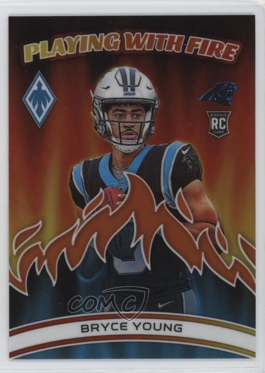 2023 Panini Phoenix Playing with Fire Orange 54/75 Bryce Young #PWF-1 0nr3
