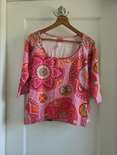 Top Oilily para mujer mezcla de algodón manga 3/4 XL