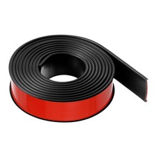 36mmx3000mm Flexible TPE Self Adhesive U-Shape Veneer Edging Edge Banding Black
