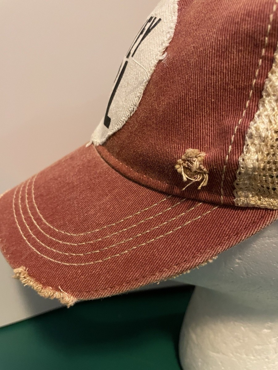 Ladies Distressed WHISKEY GIRL patch Trucker Hat Mesh Back Adjustable Fun￼ View 5