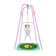 Baby Jumper with Stand, Height-Adjustable Baby Jumpers and Bouncers, Baby Exe...