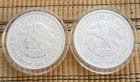 2- Northwest Territorial Mint 1 oz .999 Fine Silver Trade Unit Rounds