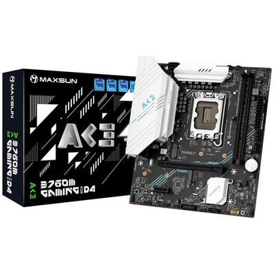 MAXSUN B760M GAMING WiFi ACE D4 Intel B760 LGA1700 M-ATX Motherboard DDR4 PCIe