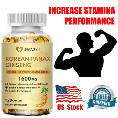 Red Korean Panax Ginseng 1600mg - High Strength Ginsenoside, Energy & Endurance
