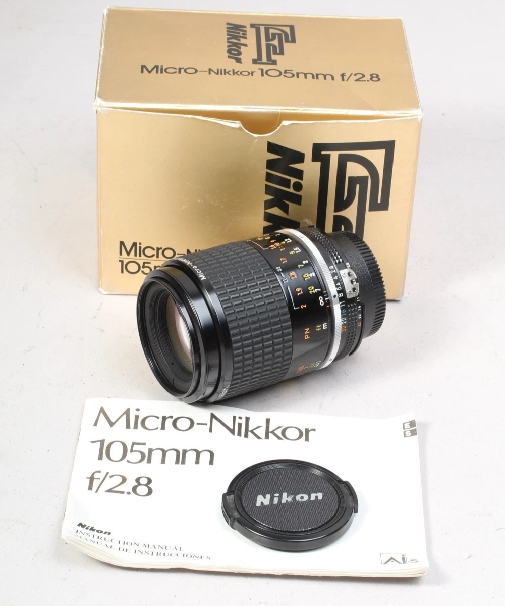 Nikon Micro NIKKOR Manual Focus Camera Lenses 105mm Focal for sale
