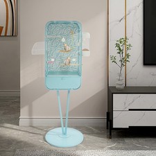 Modern Bird Cage with Stand, Rectangle Iron Flight Cage, Freestanding Bird Cage
