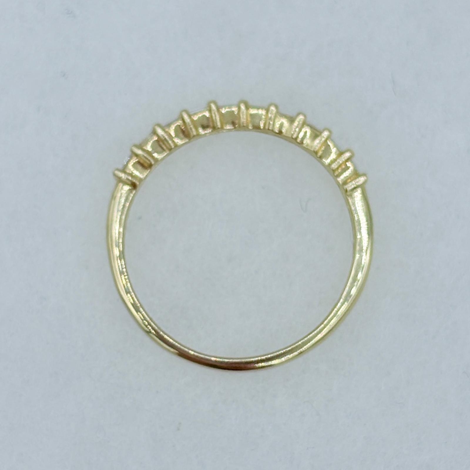 Dainty Stackable Diamond Baguette Ring/Wedding Ba… - image 4