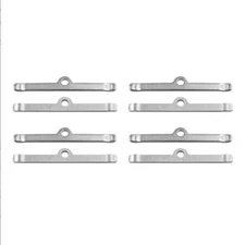 8x Chrome 4-3/4" Valve Cover Spreader Bars Small Block Chevy SBC 283 305 327 350
