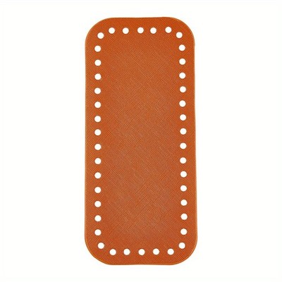2pcs PU Leather Rectangle Long bag Bottom for Knitting bag Women Bags Handmade 