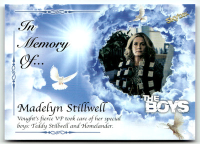 2025 Skybox The Boys: Season 1 & 2 No. IMO-3 Madelyn Stillwell In Memory Of