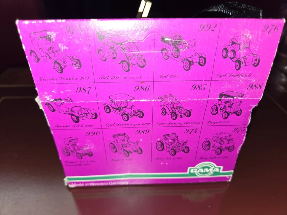 GAMA Mini-Mod Oldtimer No: 992 Fiat 1911 Diecast Replica Made in Germany - Image 2 of 2