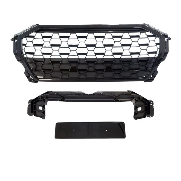 Wabengrill KüHlergrill Schwarz Glanz Gitter FüR Audi Q3 F3 Ab 2018 AußEr RSQ3-image