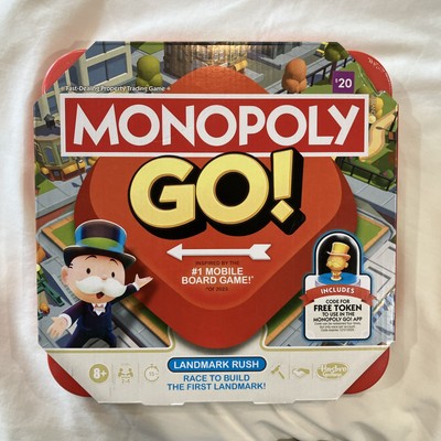 Monopoly GO! #1 Mobile Board Game Landmark Rush Edition Ages 8+ New Sealed!