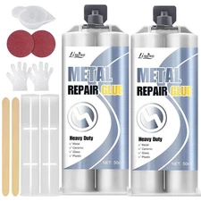 Metal Glue - 2 Part Epoxy Heavy Duty Welding Glue for Bonding and Repairing the