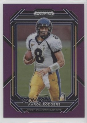 2023 Panini Prizm Draft Picks Purple Prizm 65/75 Aaron Rodgers #2 o7m