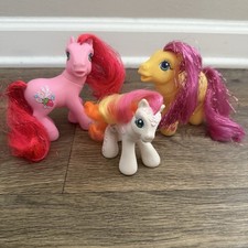 Lot of Three Vintage Hasbro My Little Pony Butterfly Island Toys, 2002, 2004