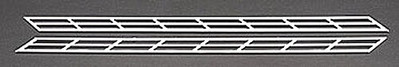 Plastruct Stair Rail Styrene (2) - Model Scratch Building Plastic Supplies