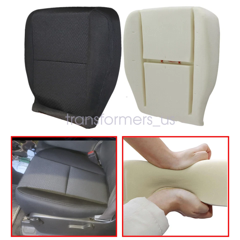 For 2007-2014 GMC Sierra 1500 2500 3500HD Driver Bottom Seat Cover/Foam Cushion - Image 4 of 4