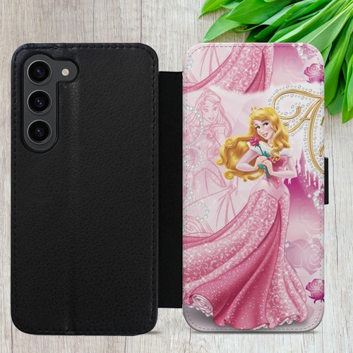 PRINCESS AURORA FLIP CASE FOR IPHONE SAMSUNG HUAWEI BEAUTY WALLET PHONE COVER - Picture 5 of 36
