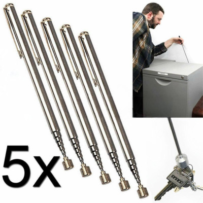 DPD 5Stk Stark Magnet! Teleskop Magnetheber Stabmagnet Magnetgreifer 65cm, 900g