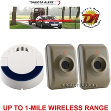 DAKOTA ALERT DCMA-4000 WIRELESS MOTION DRIVEWAY SECURITY ALARM - 2 SENSORS - NEW