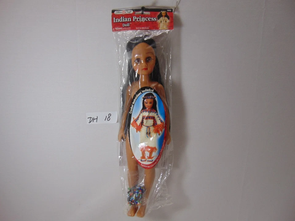 Muñeca PRINCESA INDIA 3202 artesanal de fibra de colección con kit de cuentas 14" nueva sellada nueva de colección 2002 Foto 4 de 4