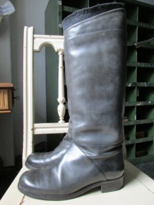 Mer du Sud graue Stiefel komplett feinstes Leder Gr. 37 36
