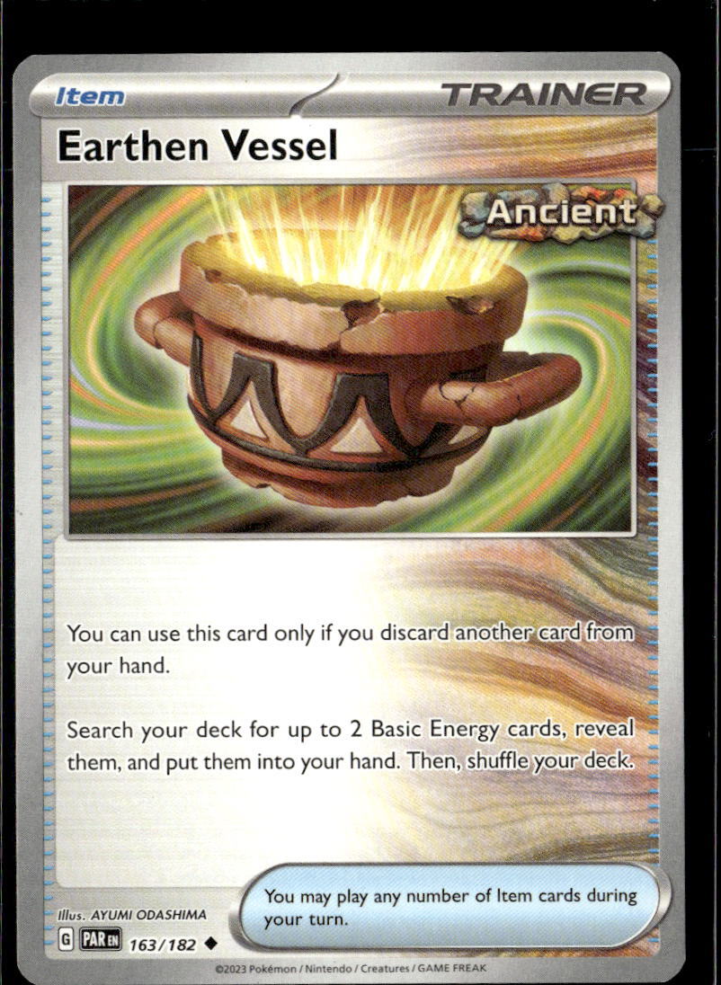 Pokemon Earthen Vessel 163/182 Paradox Rift Non Holo Uncommon 2 Card Lot