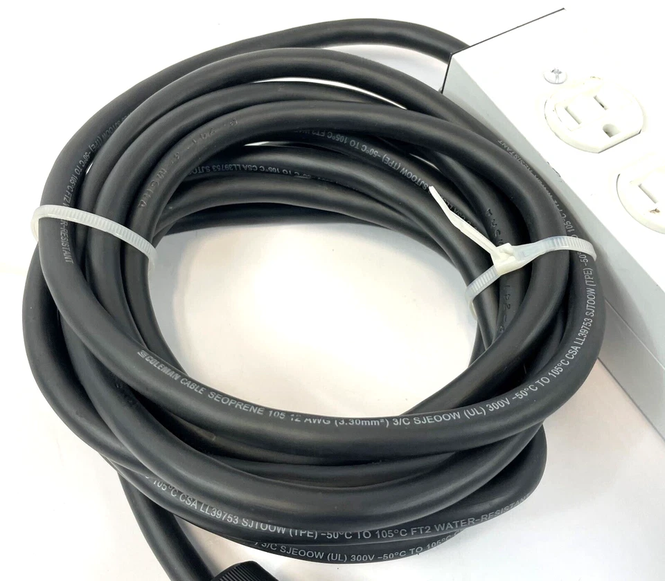 HUBBELL PDT10D2IG2WM Relocatable Power Tap 15A 125VAC USA - Image 3 of 4