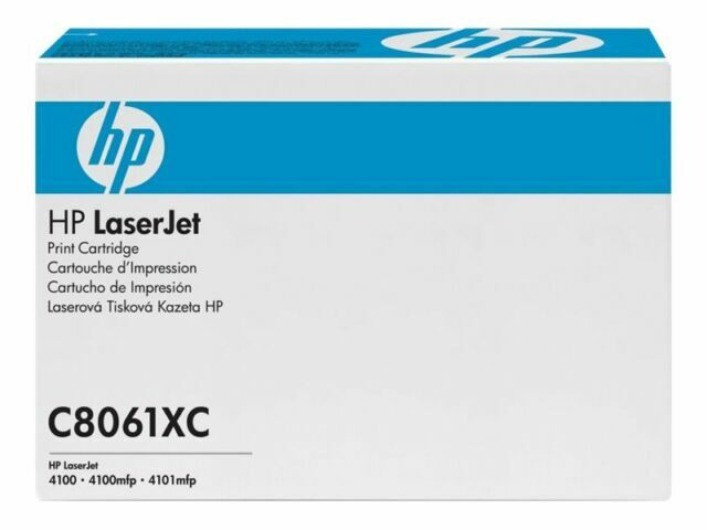 OEM HP C8061xc LaserJet 4100 Toner Cartridge Black 10k for sale online ...