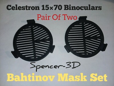 Celestron 15×70 Binoculars Bahtinov Focus Mask pair of Two set