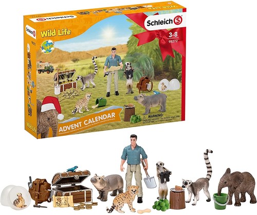 ,SCHLEICH, calendario de adviento de animales salvajes 2021, , SHL98272
