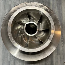 Unmarked Stainless Steel Closed Impeller For Centrifugal Pump