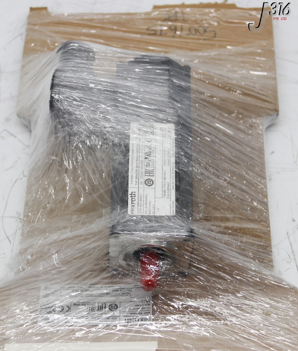 33755 BOSCH REXROTH 3-PHASE SYNCHRONOUS PM-MTR (NEW) MSK030B-0900
