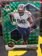 Akiem Hicks 2021 Panini Mosaic Football 45 Green Mosiac Prizm Chicago Bears PWE