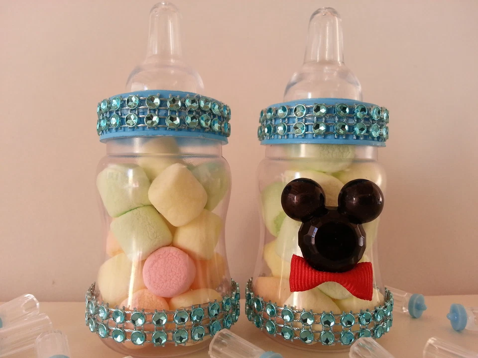 12 заполняемых бутылочек с Микки Маусом для душа мальчика подарки призы игры украшения - Изображение 3 из 4