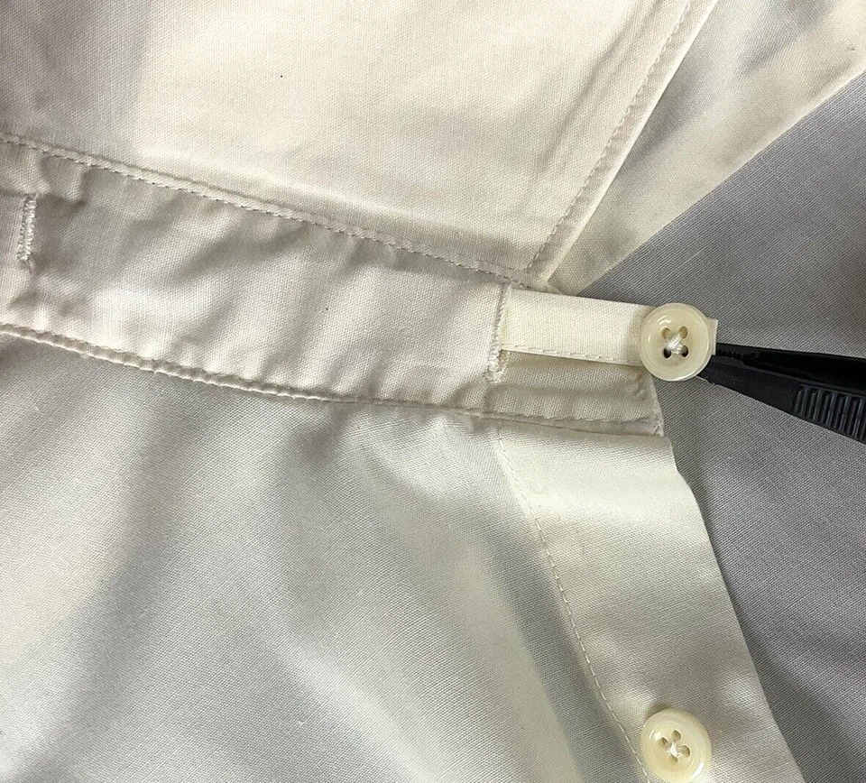 Мужчины комфорт воротник длинным рукавом на пуговицах платье рубашка высокий размер 18 36-37 Lt желтый - Изображение 3 из 4