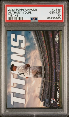 2023 Topps Chrome Update Anthony Volpe Titans Insert Rookie PSA 10 GEM MINT
