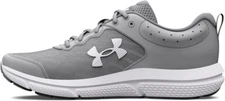 Size 10 - Under Amour Men's Charged Assert 10 White/Grey 4E 