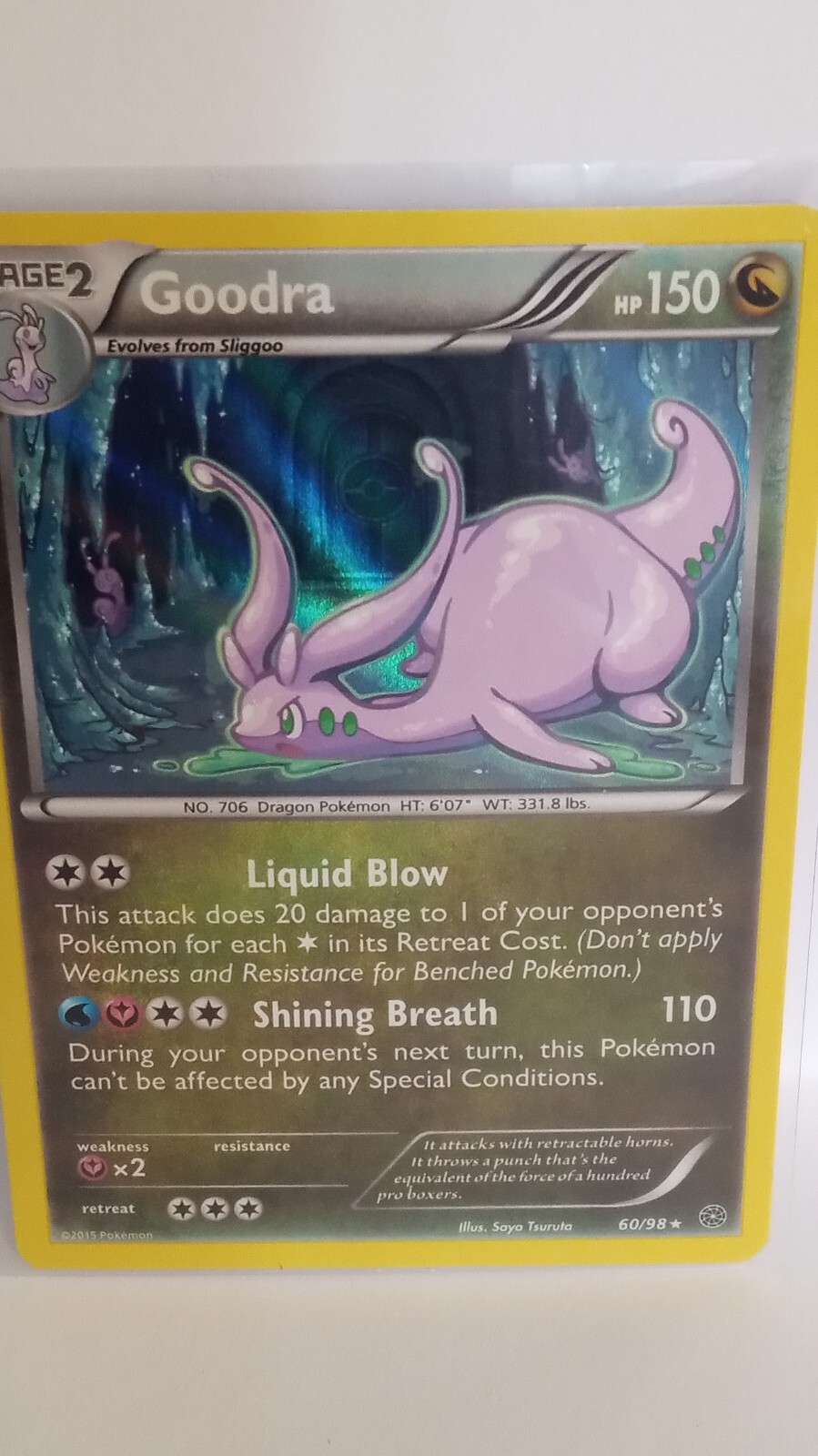 GOODRA 60/98 Ancient Origins Pokemon TCG Card - Holo Rare LP/NM